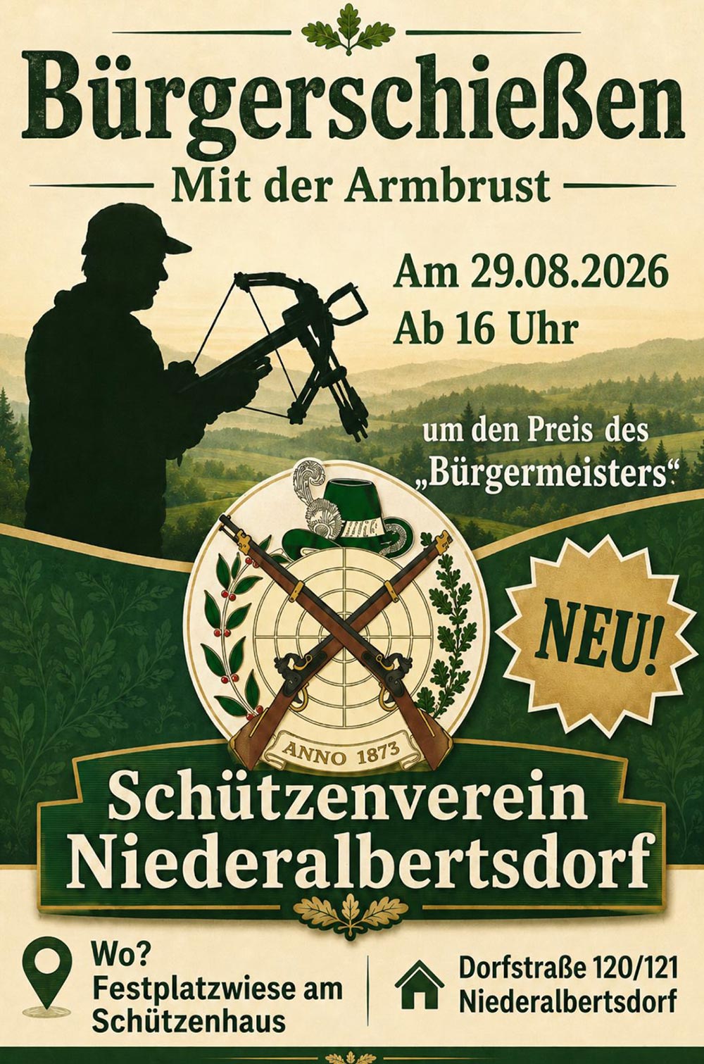 Bürgerschießen Schützenfest Niederalbertsdorf 2026